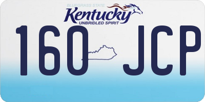 KY license plate 160JCP