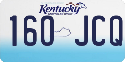 KY license plate 160JCQ