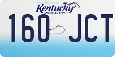 KY license plate 160JCT