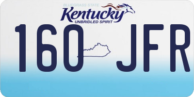 KY license plate 160JFR