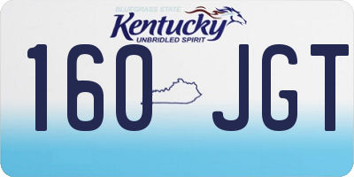 KY license plate 160JGT