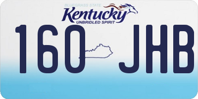 KY license plate 160JHB