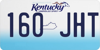KY license plate 160JHT