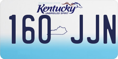 KY license plate 160JJN