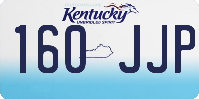 KY license plate 160JJP
