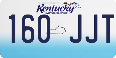 KY license plate 160JJT
