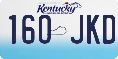 KY license plate 160JKD