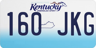 KY license plate 160JKG