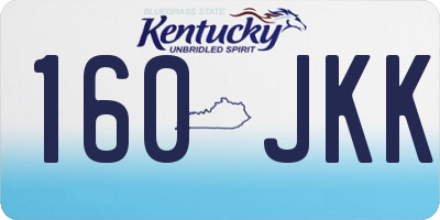 KY license plate 160JKK