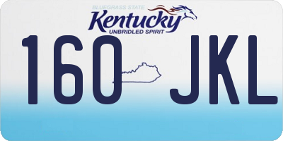 KY license plate 160JKL