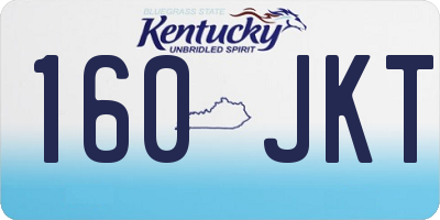 KY license plate 160JKT