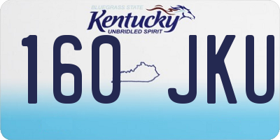 KY license plate 160JKU