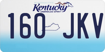 KY license plate 160JKV