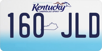 KY license plate 160JLD