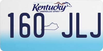 KY license plate 160JLJ