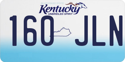 KY license plate 160JLN