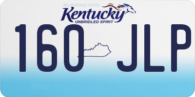 KY license plate 160JLP