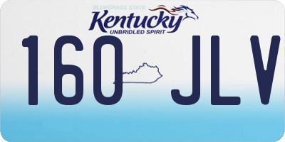 KY license plate 160JLV