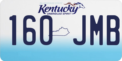 KY license plate 160JMB