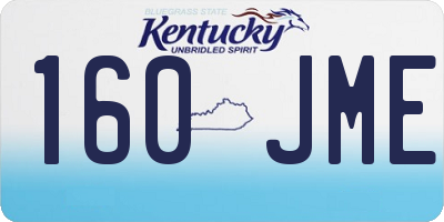 KY license plate 160JME