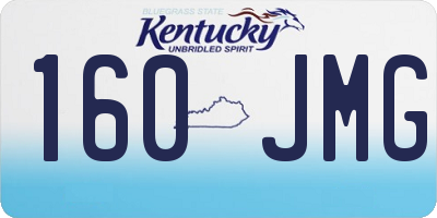 KY license plate 160JMG