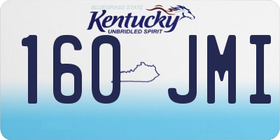 KY license plate 160JMI