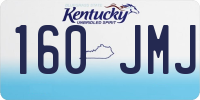 KY license plate 160JMJ