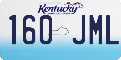 KY license plate 160JML