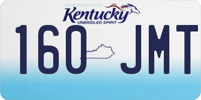 KY license plate 160JMT