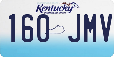 KY license plate 160JMV