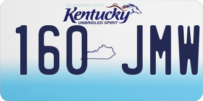 KY license plate 160JMW