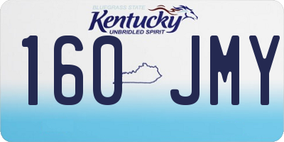 KY license plate 160JMY
