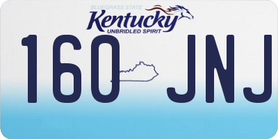 KY license plate 160JNJ