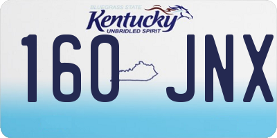 KY license plate 160JNX