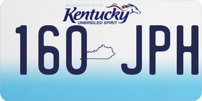 KY license plate 160JPH