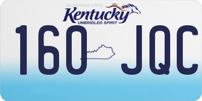 KY license plate 160JQC