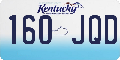 KY license plate 160JQD