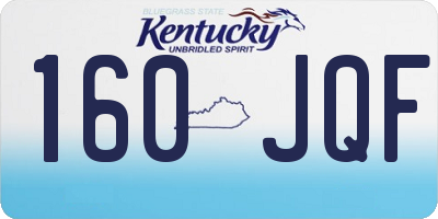 KY license plate 160JQF