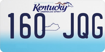 KY license plate 160JQG