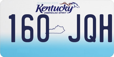 KY license plate 160JQH