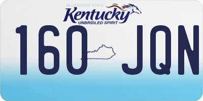 KY license plate 160JQN