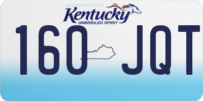 KY license plate 160JQT
