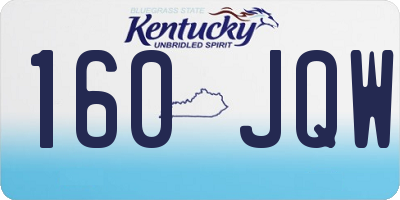 KY license plate 160JQW