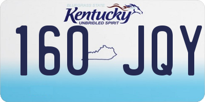 KY license plate 160JQY