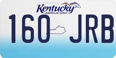 KY license plate 160JRB