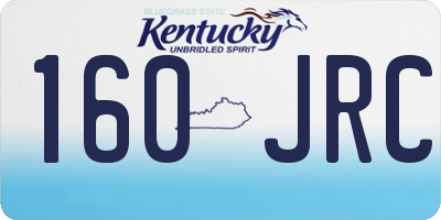 KY license plate 160JRC
