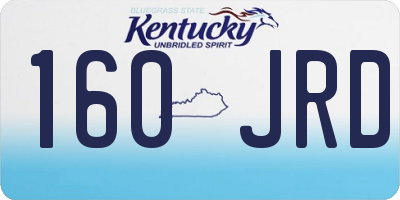 KY license plate 160JRD