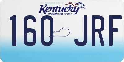 KY license plate 160JRF