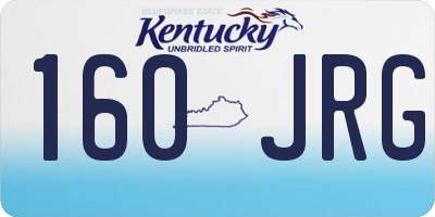 KY license plate 160JRG