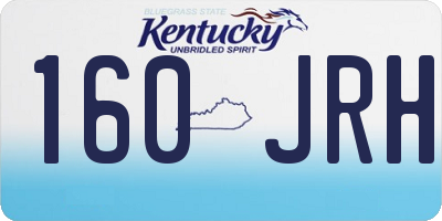 KY license plate 160JRH